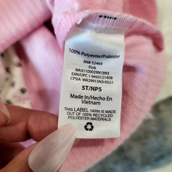 ♥️5 For $25Wonder Nation Toddler Girls Pinafore Set, Size 5T in Rosey Petal - Picture 8 of 11